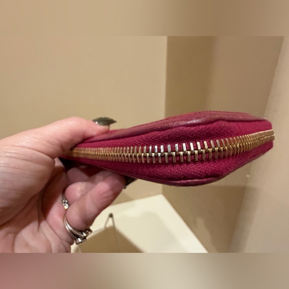 Prada Quilted Raspberry 3/4 Soft Calf Wallet - Picture 6 of 15